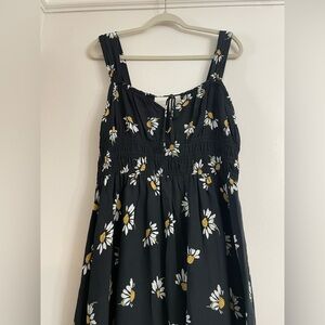 🌻Floral Black Summer Dress